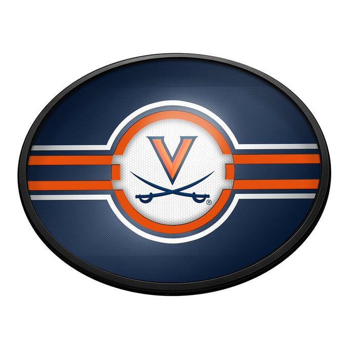 Virginia Cavaliers: Oval Slimline Lighted Wall Sign - The Fan-Brand