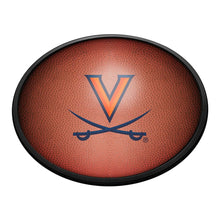 Load image into Gallery viewer, Virginia Cavaliers: Pigskin - Oval Slimline Lighted Wall Sign - The Fan-Brand