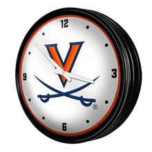 Load image into Gallery viewer, Virginia Cavaliers: Retro Lighted Wall Clock - The Fan-Brand