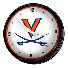 Load image into Gallery viewer, Virginia Cavaliers: Retro Lighted Wall Clock - The Fan-Brand