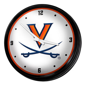 Virginia Cavaliers: Retro Lighted Wall Clock - The Fan-Brand