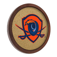 Load image into Gallery viewer, Virginia Cavaliers: Shield - &quot;Faux&quot; Barrel Framed Cork Board - The Fan-Brand