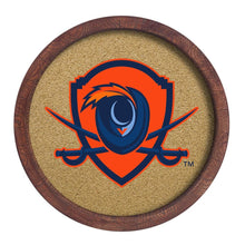 Load image into Gallery viewer, Virginia Cavaliers: Shield - &quot;Faux&quot; Barrel Framed Cork Board - The Fan-Brand