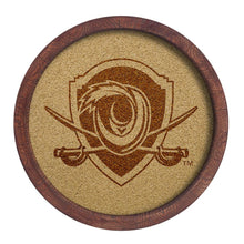 Load image into Gallery viewer, Virginia Cavaliers: Shield - &quot;Faux&quot; Barrel Framed Cork Board - The Fan-Brand