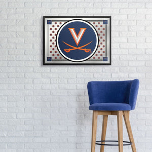 Virginia Cavaliers: Team Spirit - Framed Mirrored Wall Sign - The Fan-Brand