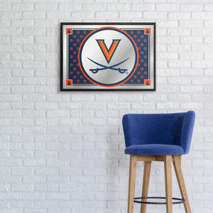 Virginia Cavaliers: Team Spirit - Framed Mirrored Wall Sign - The Fan-Brand