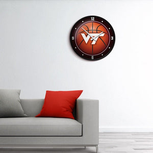 Virginia Tech Hokies: Basketball - Modern Disc Wall Clock - The Fan-Brand