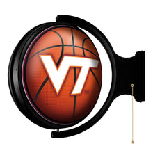 Load image into Gallery viewer, Virginia Tech Hokies: Basketball - Original Round Rotating Lighted Wall Sign - The Fan-Brand