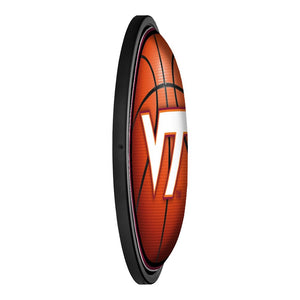 Virginia Tech Hokies: Basketball - Round Slimline Lighted Wall Sign - The Fan-Brand