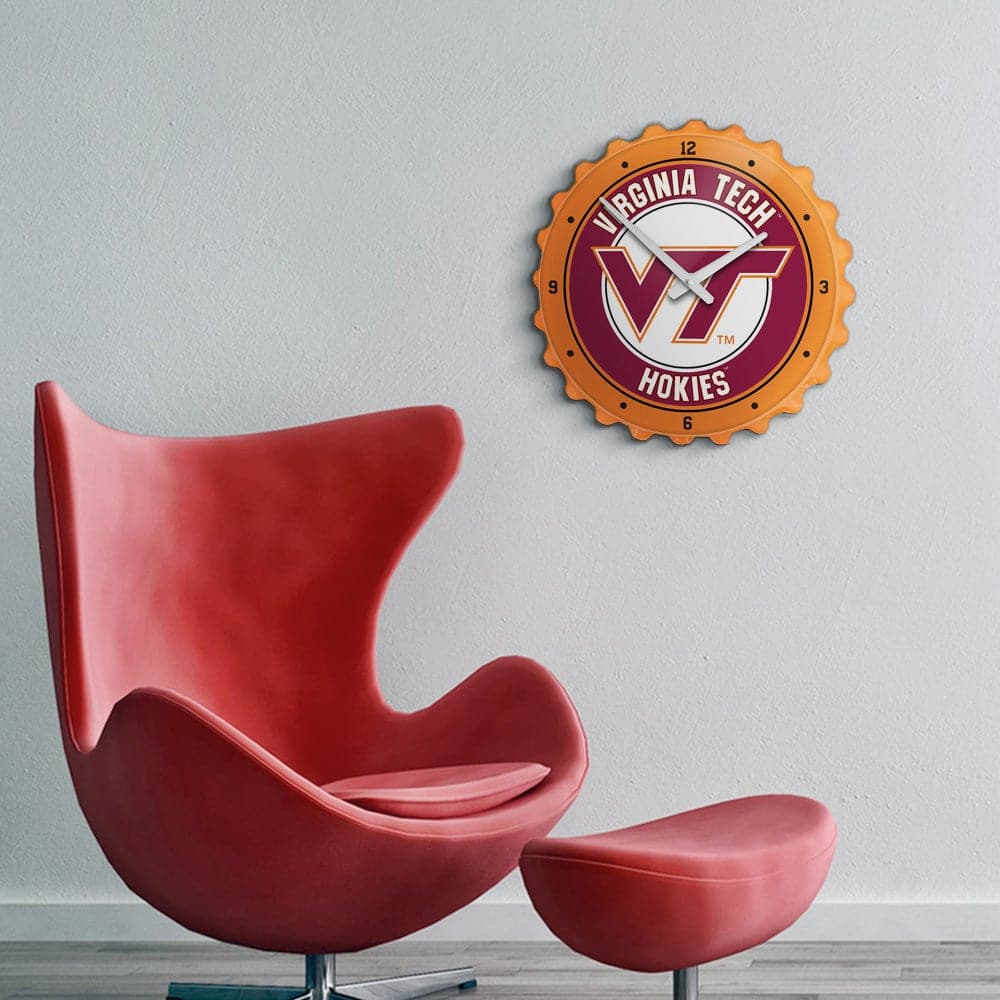 Virginia Tech Hokies: Bottle Cap Wall Clock - The Fan-Brand – Man Cave ...