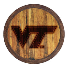 Load image into Gallery viewer, Virginia Tech Hokies: Branded &quot;Faux&quot; Barrel Top Sign - The Fan-Brand