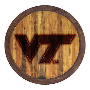 Virginia Tech Hokies: Branded "Faux" Barrel Top Sign - The Fan-Brand