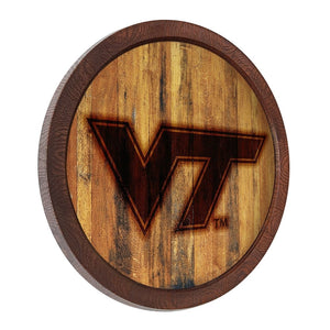 Virginia Tech Hokies: Branded "Faux" Barrel Top Sign - The Fan-Brand