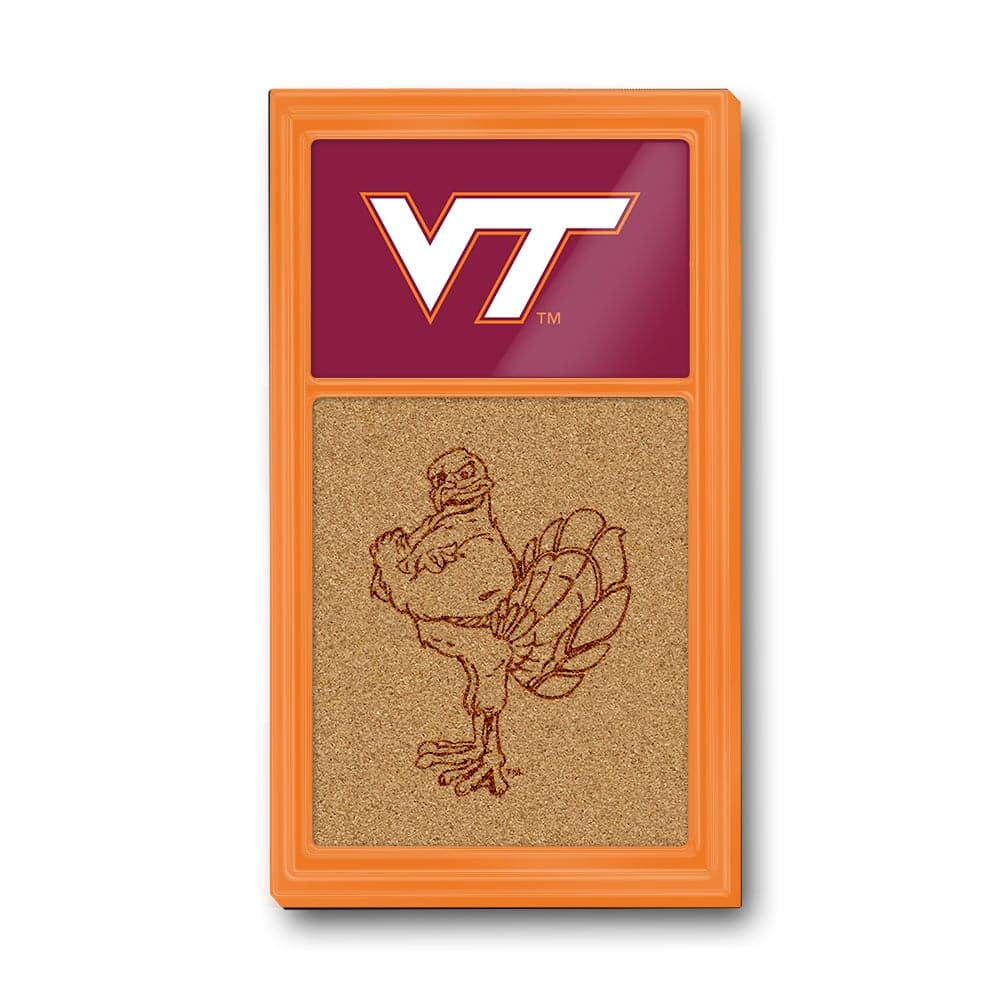 Virginia Tech Hokies: Dual Logos - Cork Note Board - The Fan-Brand