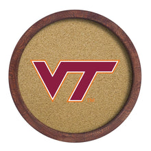 Load image into Gallery viewer, Virginia Tech Hokies: &quot;Faux&quot; Barrel Framed Cork Board - The Fan-Brand