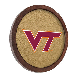 Virginia Tech Hokies: "Faux" Barrel Framed Cork Board - The Fan-Brand