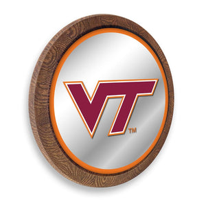 Virginia Tech Hokies: "Faux" Barrel Top Mirrored Wall Sign - The Fan-Brand