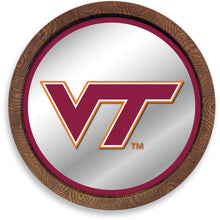 Load image into Gallery viewer, Virginia Tech Hokies: &quot;Faux&quot; Barrel Top Mirrored Wall Sign - The Fan-Brand