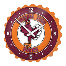 Load image into Gallery viewer, Virginia Tech Hokies: Mascot - Bottle Cap Wall Clock - The Fan-Brand