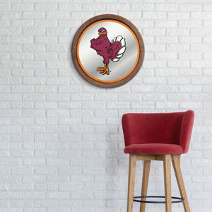 Virginia Tech Hokies: Mascot - "Faux" Barrel Top Mirrored Wall Sign - The Fan-Brand
