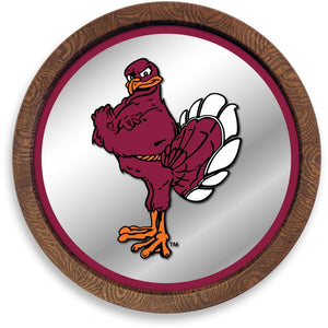 Virginia Tech Hokies: Mascot - "Faux" Barrel Top Mirrored Wall Sign - The Fan-Brand