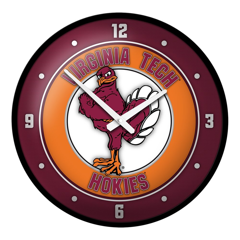 Virginia Tech Hokies: Mascot - Modern Disc Wall Clock - The Fan-Brand