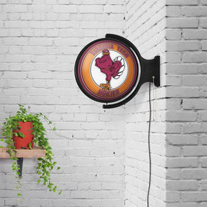 Virginia Tech Hokies: Mascot - Original Round Rotating Lighted Wall Sign - The Fan-Brand