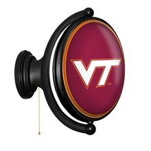 Load image into Gallery viewer, Virginia Tech Hokies: Original Oval Rotating Lighted Wall Sign - The Fan-Brand