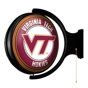 Virginia Tech Hokies: Original Round Rotating Lighted Wall Sign - The Fan-Brand