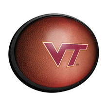Load image into Gallery viewer, Virginia Tech Hokies: Pigskin - Oval Slimline Lighted Wall Sign - The Fan-Brand