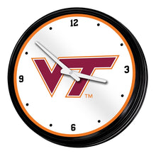 Load image into Gallery viewer, Virginia Tech Hokies: Retro Lighted Wall Clock - The Fan-Brand