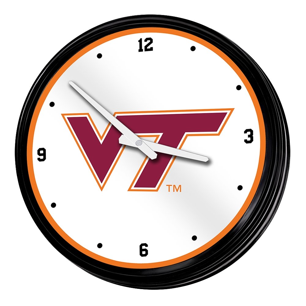 Virginia Tech Hokies: Retro Lighted Wall Clock - The Fan-Brand