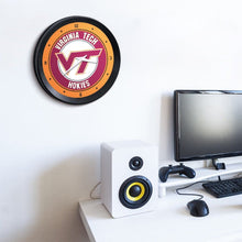 Load image into Gallery viewer, Virginia Tech Hokies: Ribbed Frame Wall Clock - The Fan-Brand