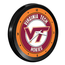 Load image into Gallery viewer, Virginia Tech Hokies: Ribbed Frame Wall Clock - The Fan-Brand