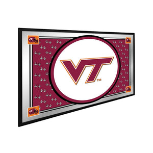 Virginia Tech Hokies: Team Spirit - Framed Mirrored Wall Sign - The Fan-Brand