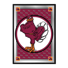 Load image into Gallery viewer, Virginia Tech Hokies: Team Spirit, Mascot - Framed Mirrored Wall Sign - The Fan-Brand