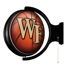 Load image into Gallery viewer, Wake Forest Demon Deacons: Basketball - Original Round Rotating Lighted Wall Sign - The Fan-Brand