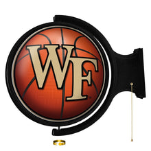 Load image into Gallery viewer, Wake Forest Demon Deacons: Basketball - Original Round Rotating Lighted Wall Sign - The Fan-Brand