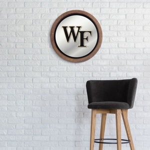 Wake Forest Demon Deacons: "Faux" Barrel Top Mirrored Wall Sign - The Fan-Brand