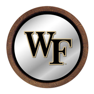 Wake Forest Demon Deacons: "Faux" Barrel Top Mirrored Wall Sign - The Fan-Brand