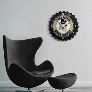 Wake Forest Demon Deacons: Mascot - Bottle Cap Wall Clock - The Fan-Brand
