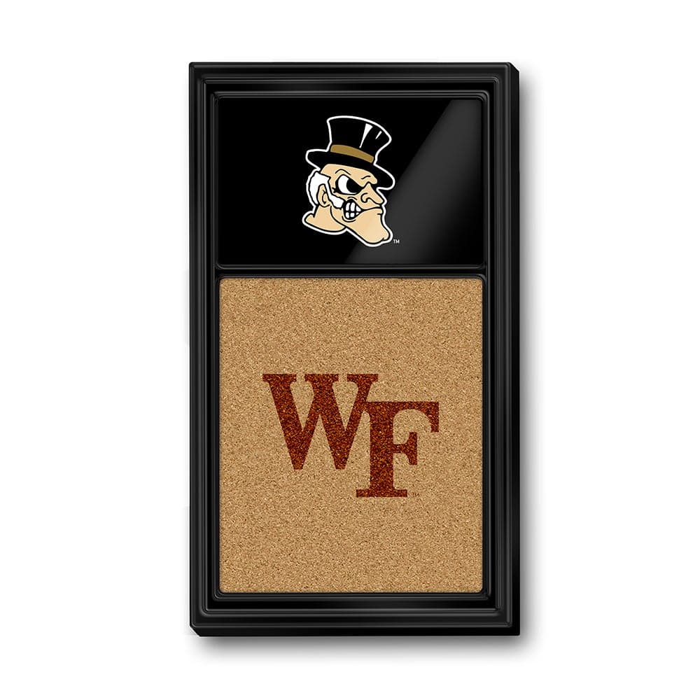 Wake Forest Demon Deacons: Mascot Dual Logo - Cork Note Board - The Fan-Brand