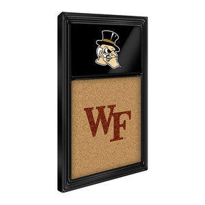 Wake Forest Demon Deacons: Mascot Dual Logo - Cork Note Board - The Fan-Brand