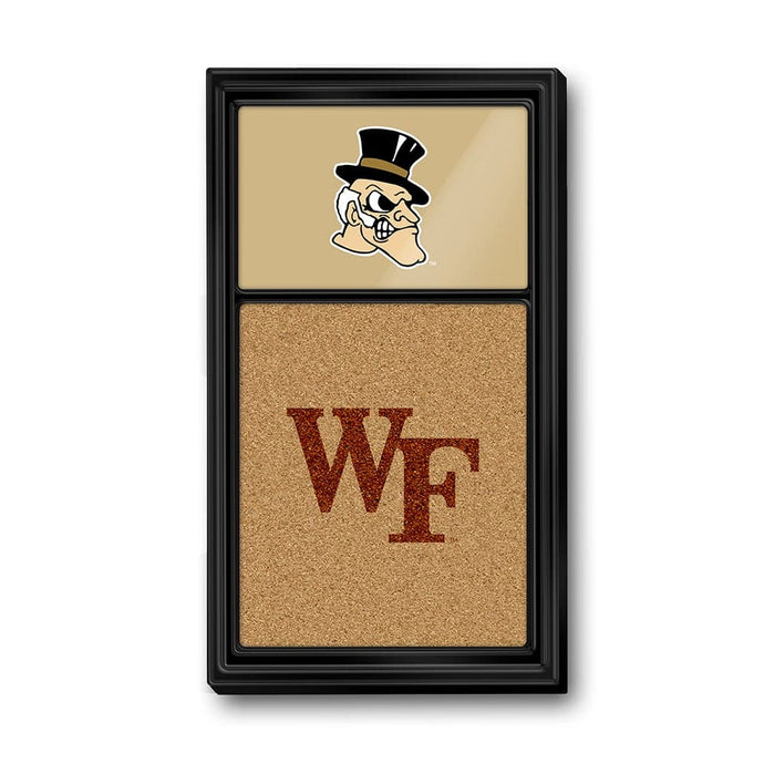 Wake Forest Demon Deacons: Mascot Dual Logo - Cork Note Board - The Fan-Brand