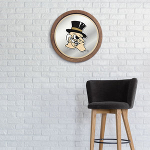 Wake Forest Demon Deacons: Mascot - "Faux" Barrel Top Mirrored Wall Sign - The Fan-Brand