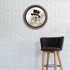 Wake Forest Demon Deacons: Mascot - "Faux" Barrel Top Mirrored Wall Sign - The Fan-Brand