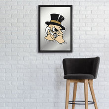 Load image into Gallery viewer, Wake Forest Demon Deacons: Mascot - Framed Mirrored Wall Sign - The Fan-Brand