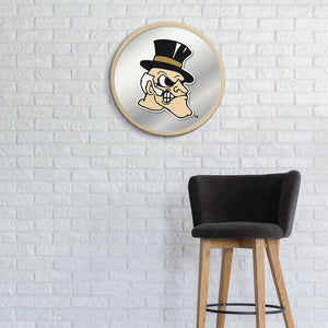 Wake Forest Demon Deacons: Mascot - Modern Disc Mirrored Wall Sign - The Fan-Brand