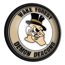Load image into Gallery viewer, Wake Forest Demon Deacons: Mascot - Round Slimline Lighted Wall Sign - The Fan-Brand