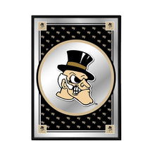 Load image into Gallery viewer, Wake Forest Demon Deacons: Mascot Team Spirit - Framed Mirrored Wall Sign - The Fan-Brand